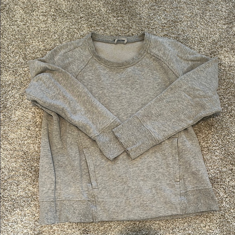 Casual Gray Pullover Top